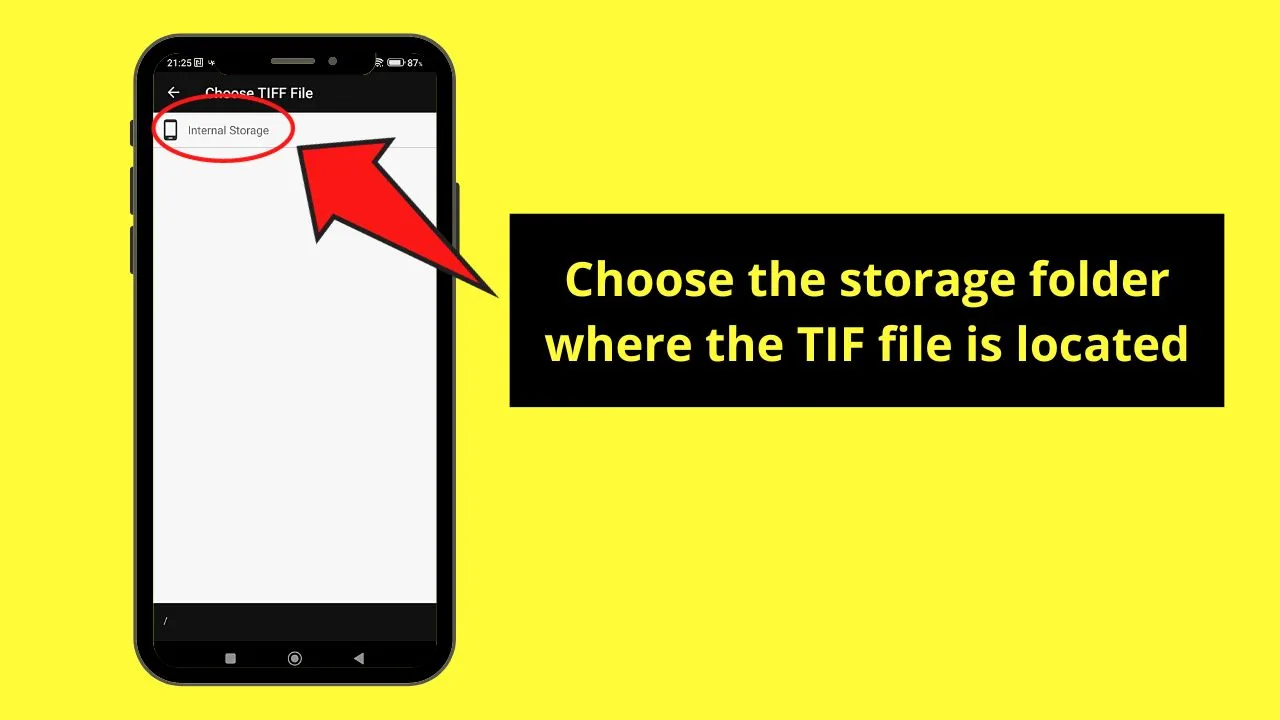 How to Open a TIF File on Android Step 3