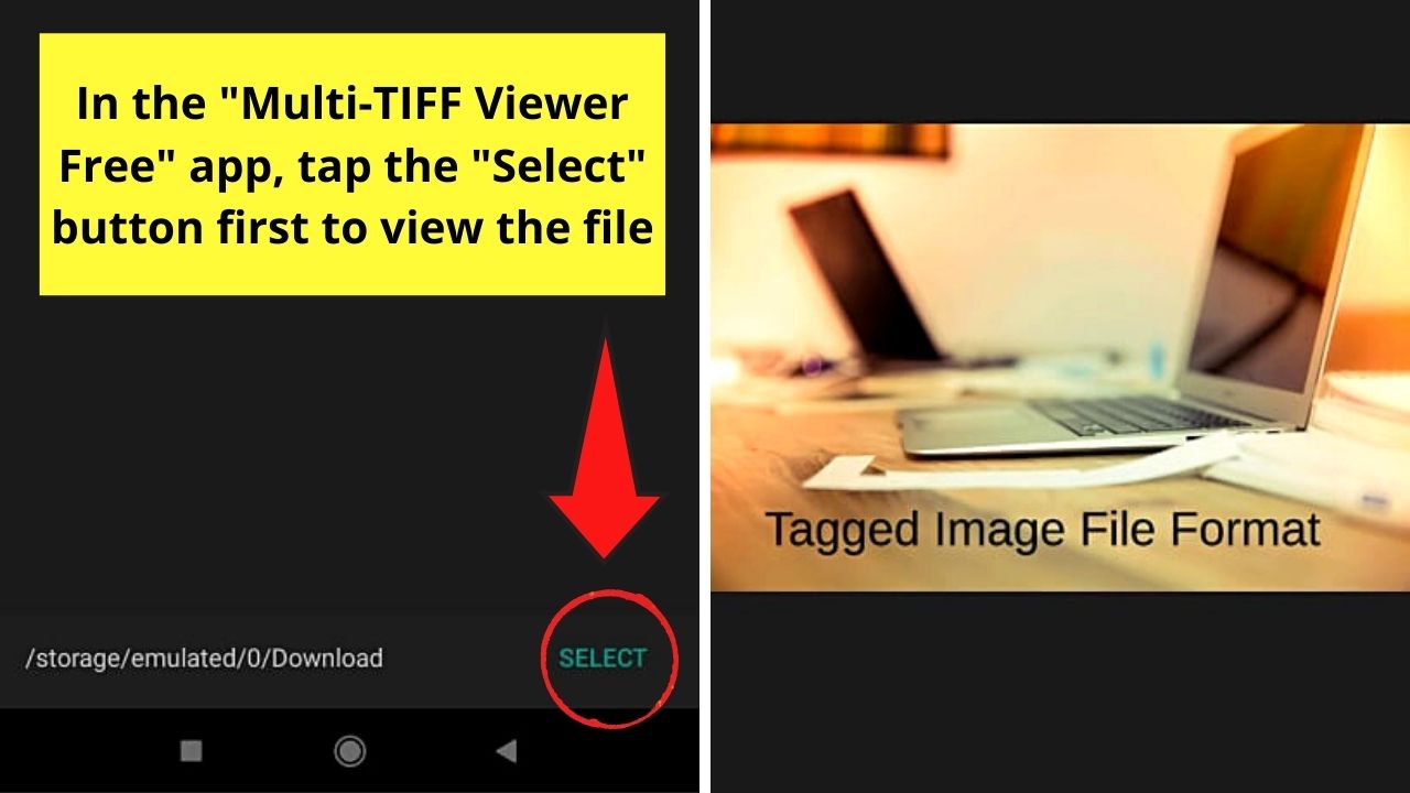 How to Open a TIF File on Android Step 4.2