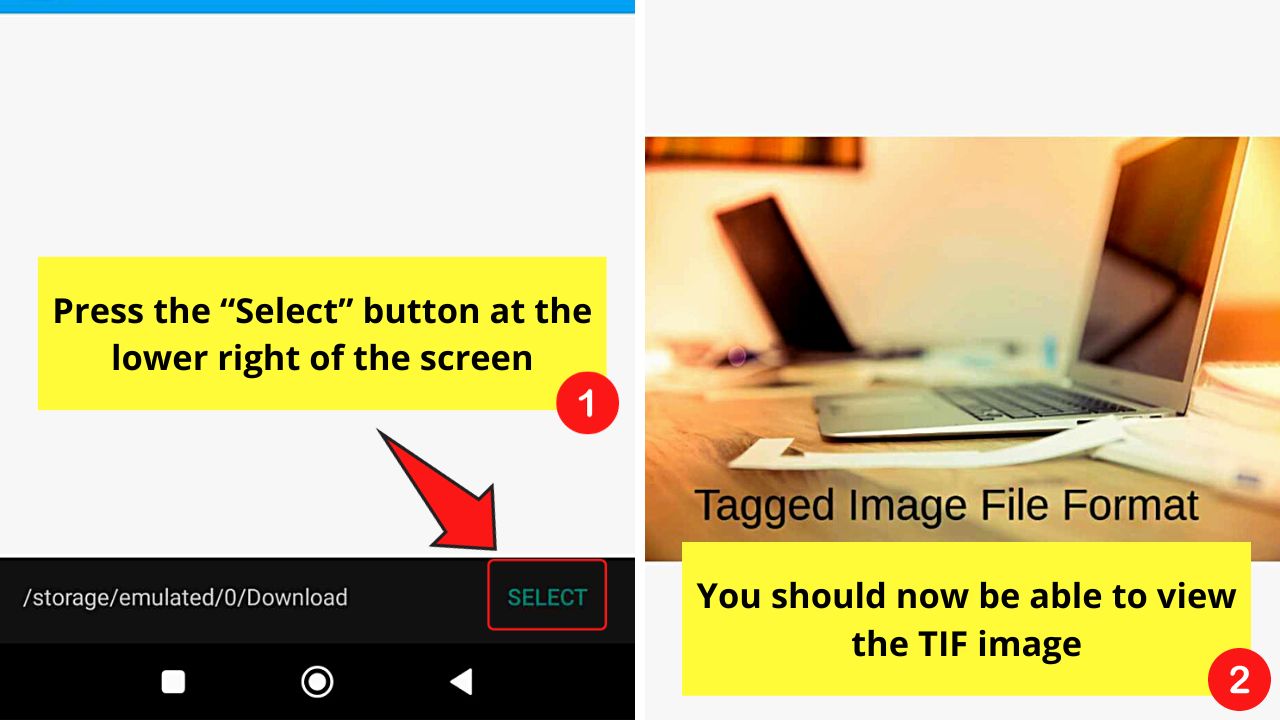How to Open a TIF File on Android Step 5