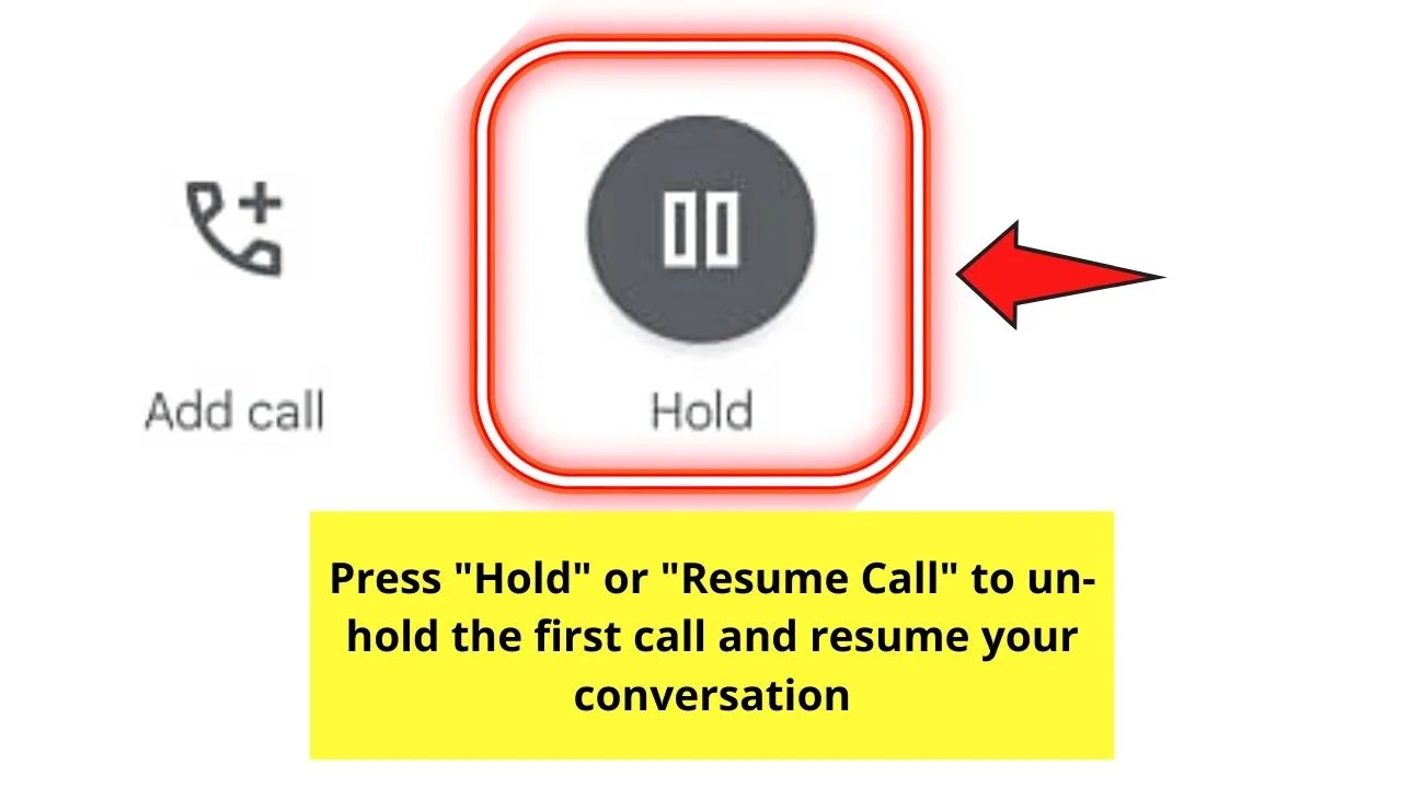 How to Put a Call on Hold on Android Step 2