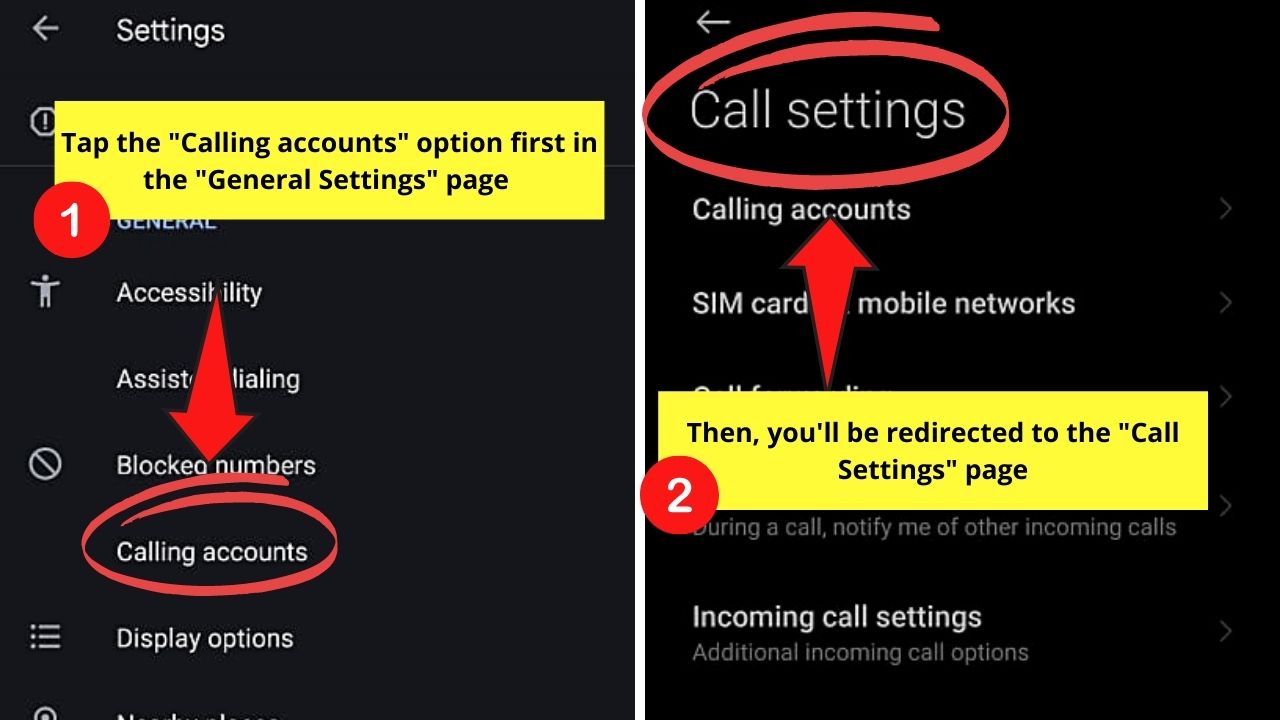 How to Put a Call on Hold on Android by Activating the Call Waiting feature Step 4