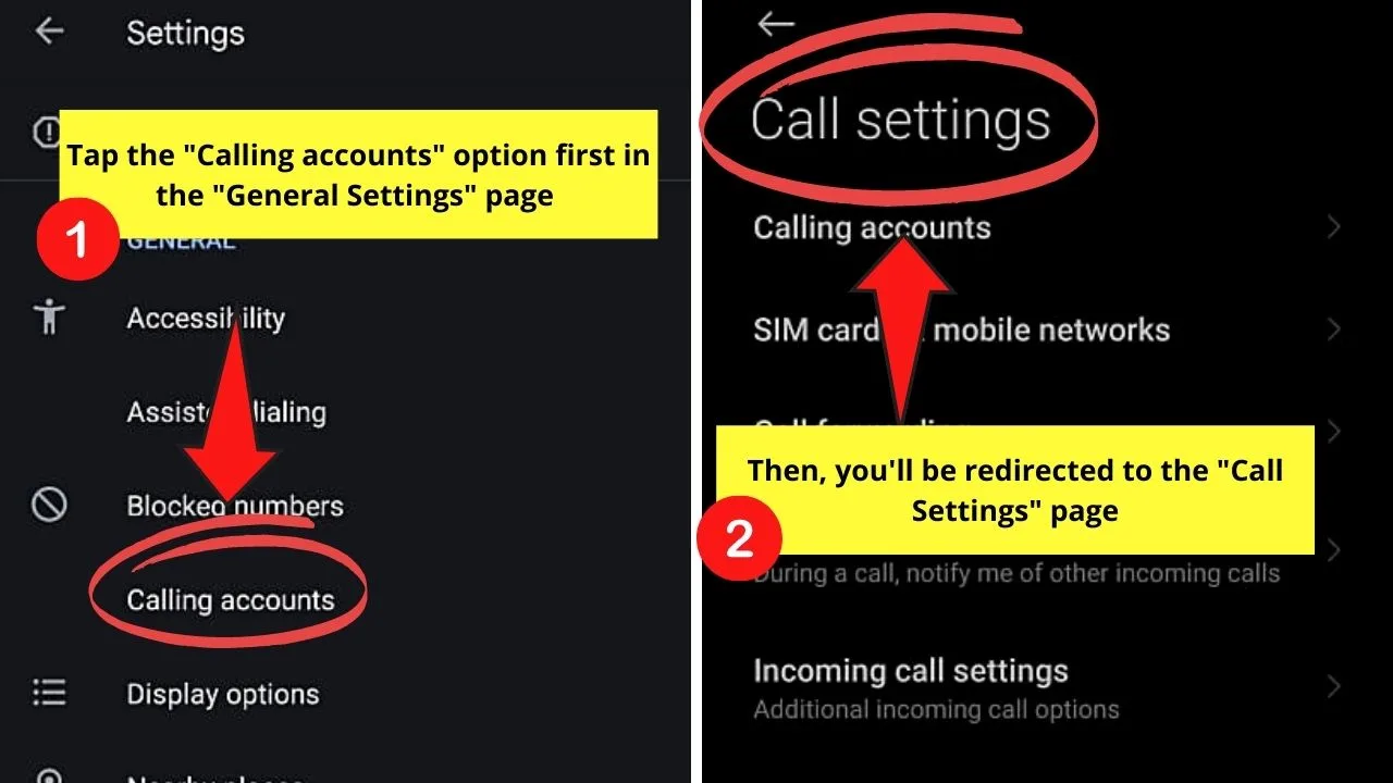 How to Put a Call on Hold on Android by Activating the Call Waiting feature Step 4