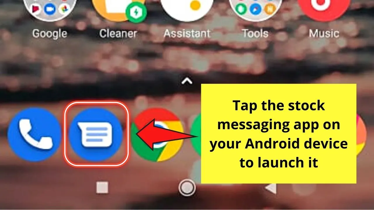 How to Recall a Text Message on Android by Cancelling During the Sending Phase Step 1
