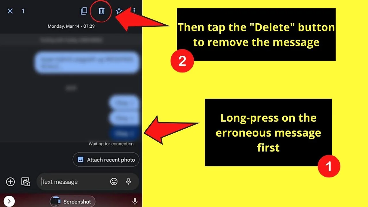 How to Recall a Text Message on Android by Putting Android Device in Airplane Mode Step 4