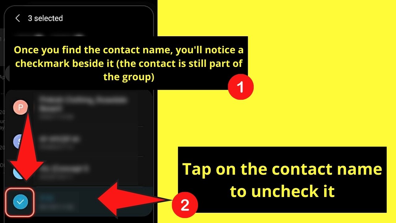 How to Remove Someone from Group Text on Android Step 6