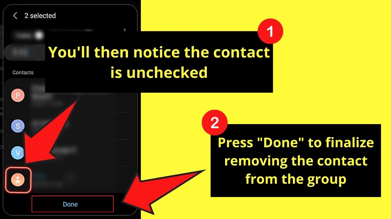 How to Remove Someone from Group Text on Android Step 7