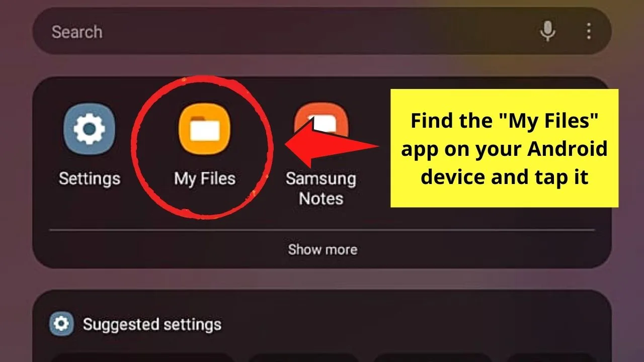 How to Rename Files on Android Step 1