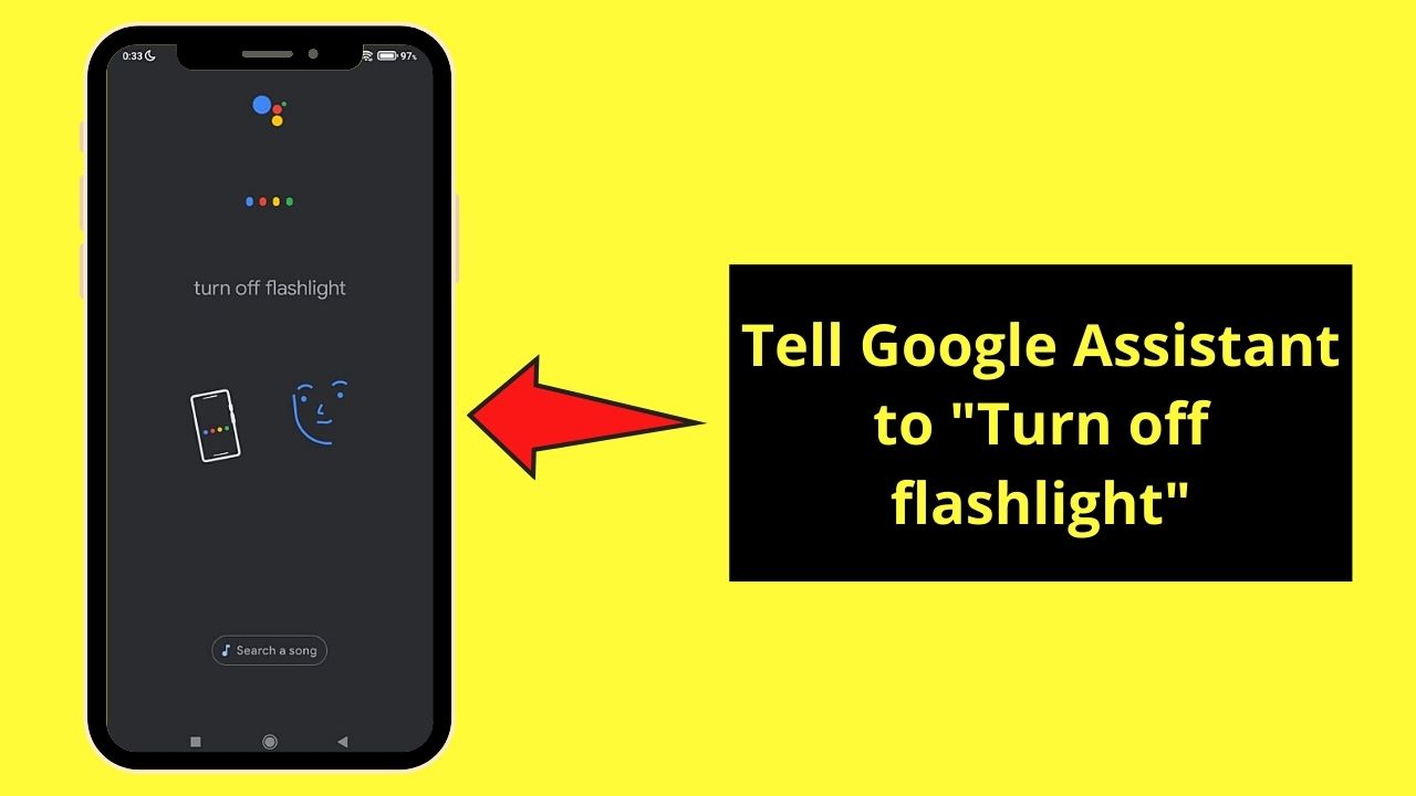 How to Turn Off Your Flashlight on Android by Telling Google Assistant Step 2