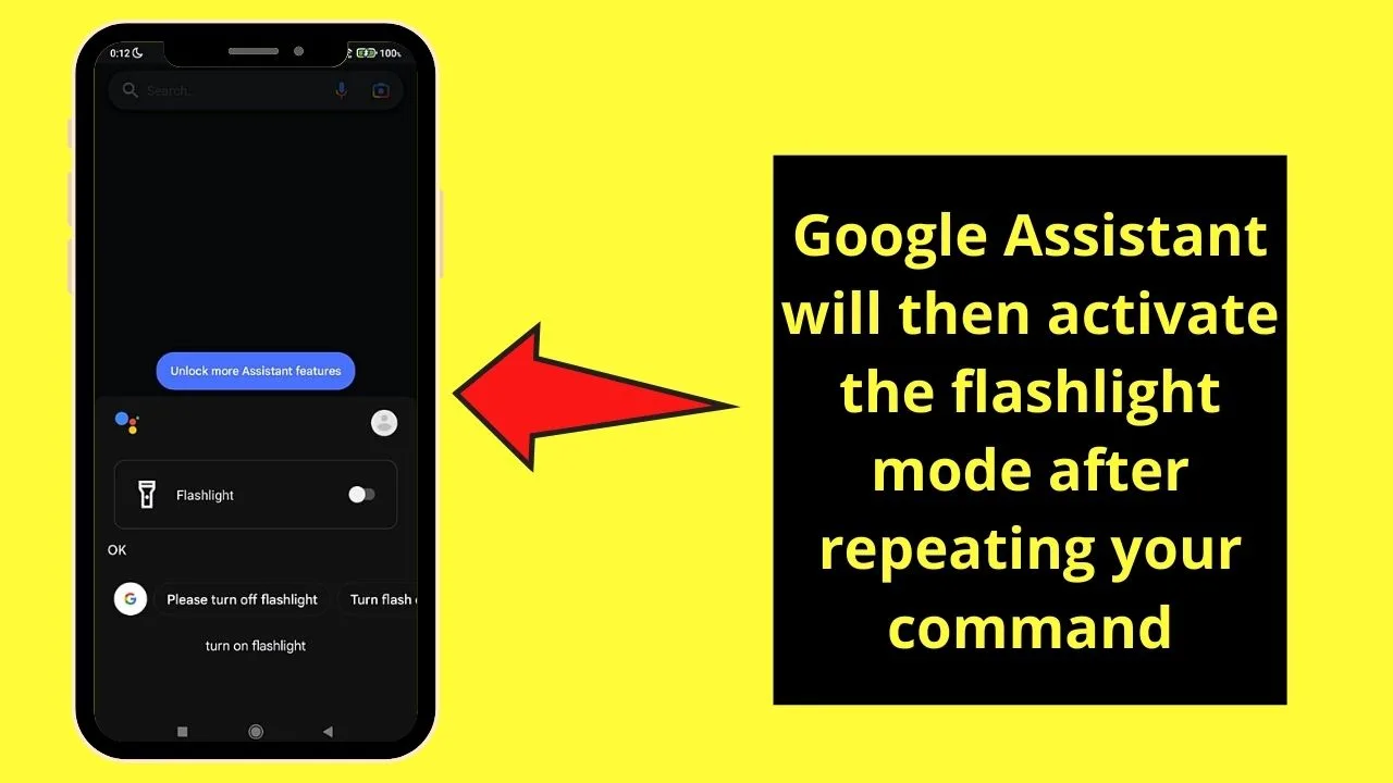 How to Turn On Your Flashlight on Android by Telling Google Assistant Step 2.2