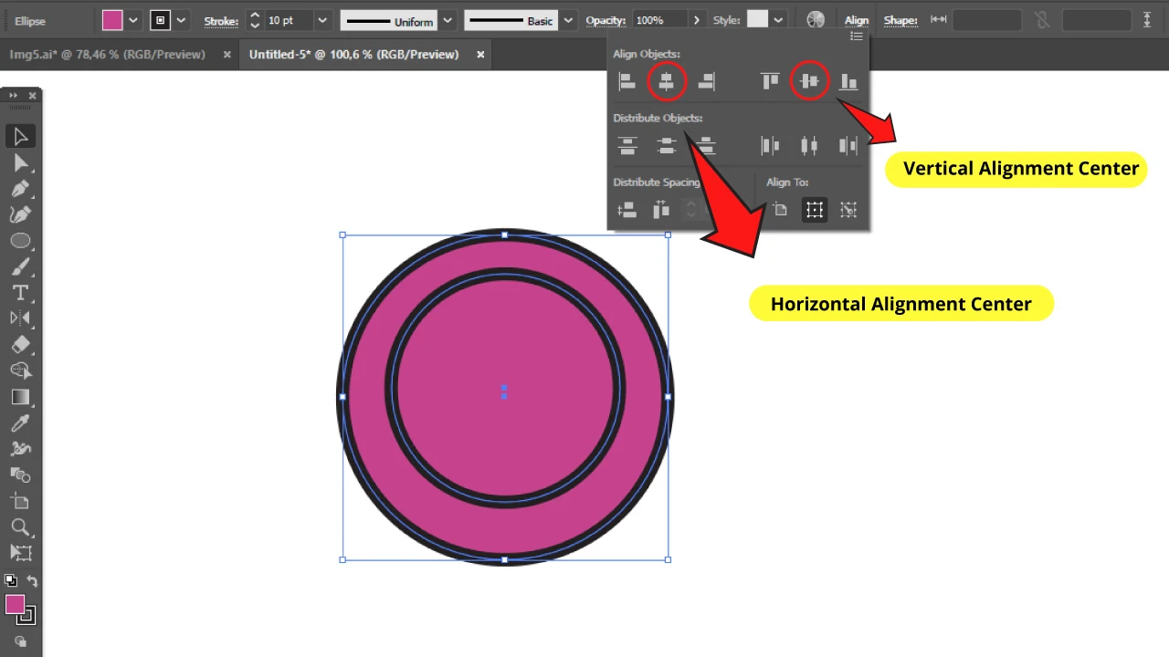 How to combine complex shapes in Illustrator using “Shape Builder Tool” Step 2