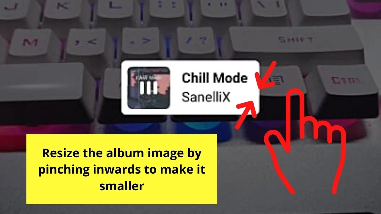 How to Add Music to Instagram Story Without Sticker by Dragging Music Sticker Out of the Story Frame Step 6.2