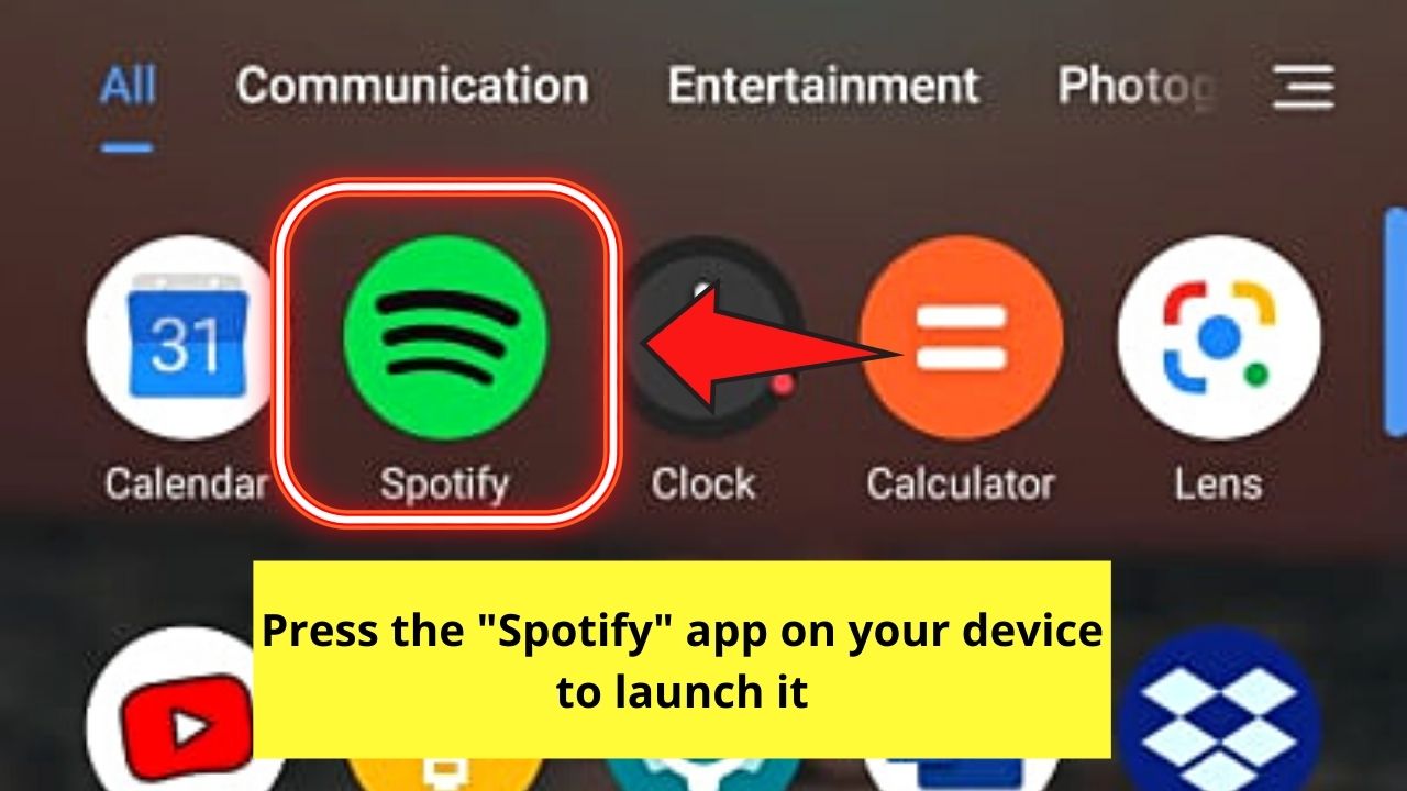 How to Add Music to Instagram Story Without Sticker by Sharing a Spotify Song to Instagram Story Step 1