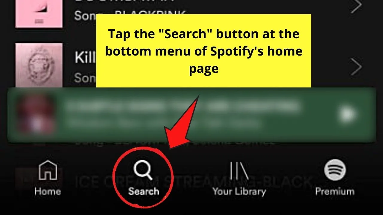 How to Add Music to Instagram Story Without Sticker by Sharing a Spotify Song to Instagram Story Step 2