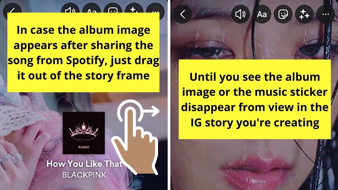 How to Add Music to Instagram Story Without Sticker by Sharing a Spotify Song to Instagram Story Step 6