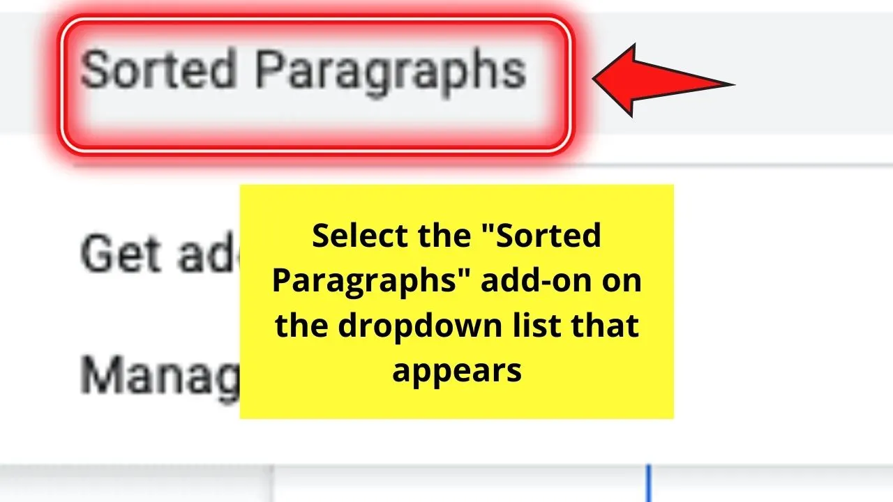 How to Alphabetize a List in Google Docs by Installing Sorted Paragraphs Add-on Step 8
