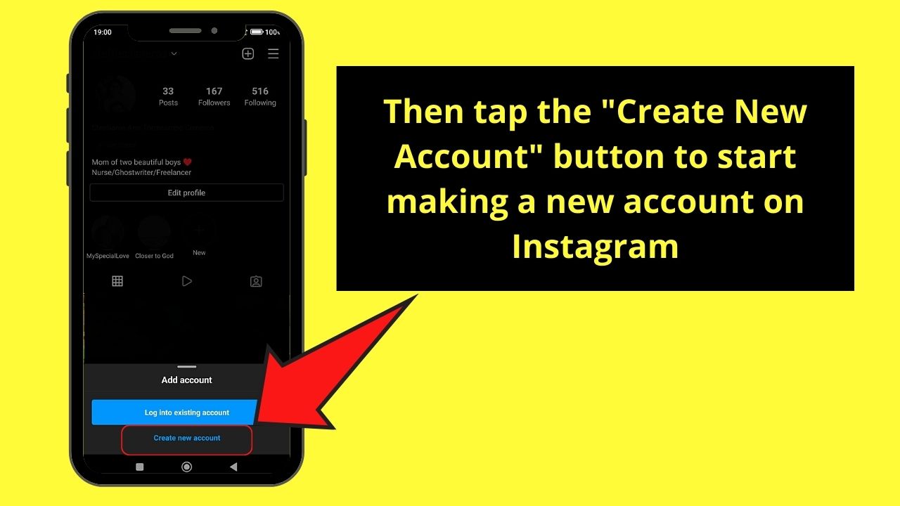 How to Fix Instagram “Couldn’t Load Activity” by Creating a New Account Step 4