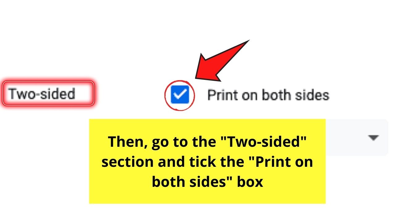 How to Print Double Sided in Google Docs Using Duplex Printers Step 4