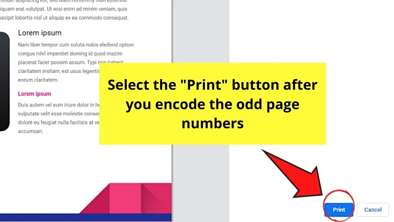 How to Print Double Sided in Google Docs Using Manual Printers Step 5