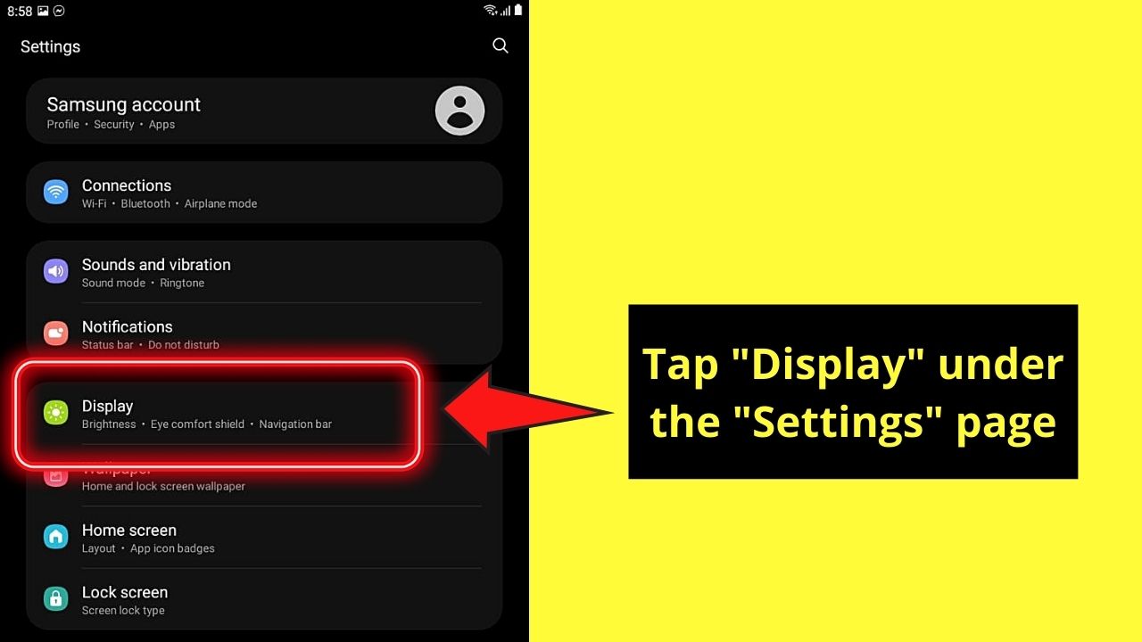 How to Stop My Android Screen from Dimming by Increasing Screen Timeout Step 2