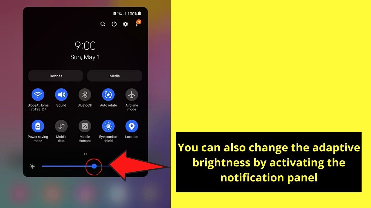 How to Stop My Android Screen from Dimming by Turning Auto-brightness Off Step 4