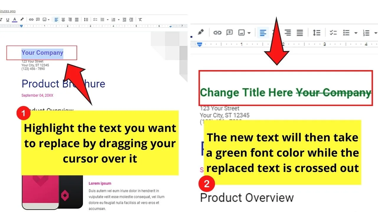How to Track Changes in Google Docs Step 3.1