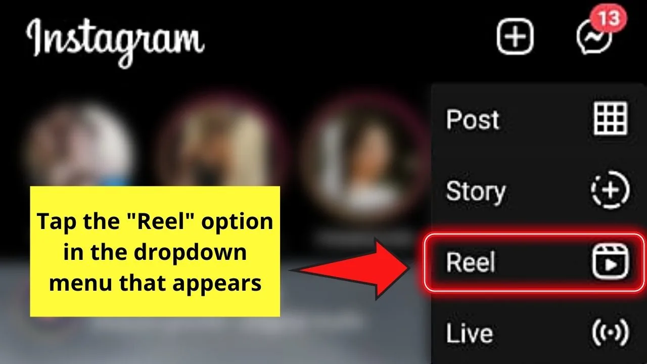 How to Use Before and After Filter on Instagram Step 2