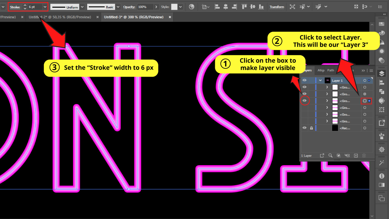 How-to-make-neon-text-in-Illustrator-Step-9