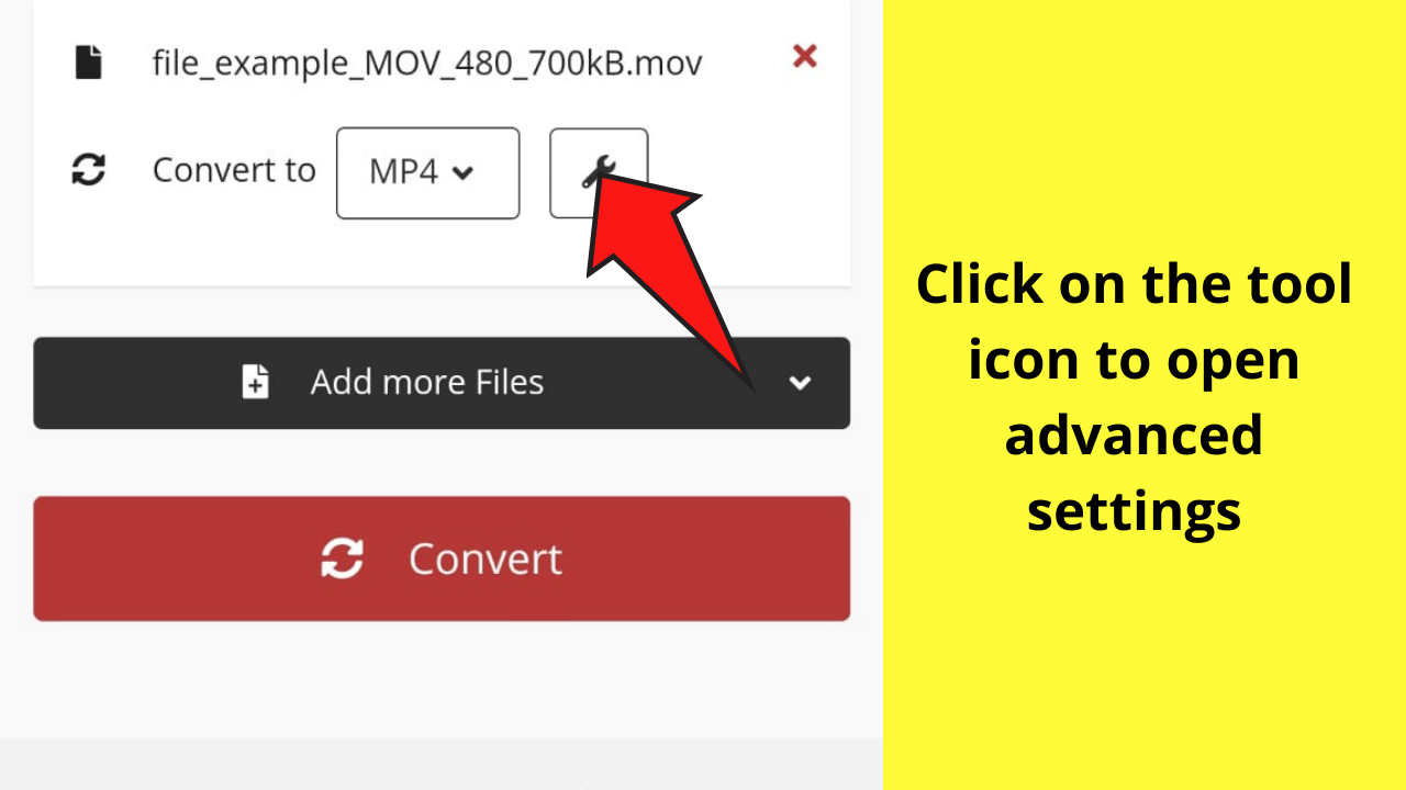 Method 3_ Converting the .MOV File into MP4 File 7