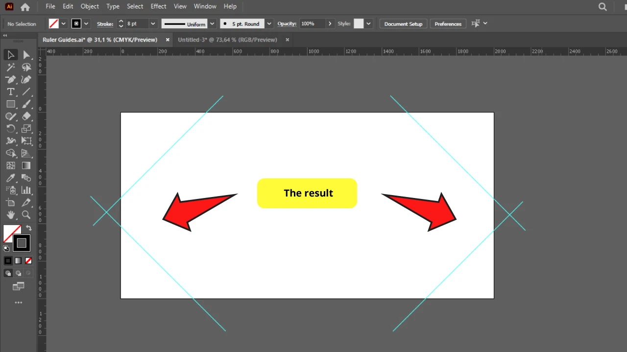 How to Add Custom Guides in Illustrator Step 3 B