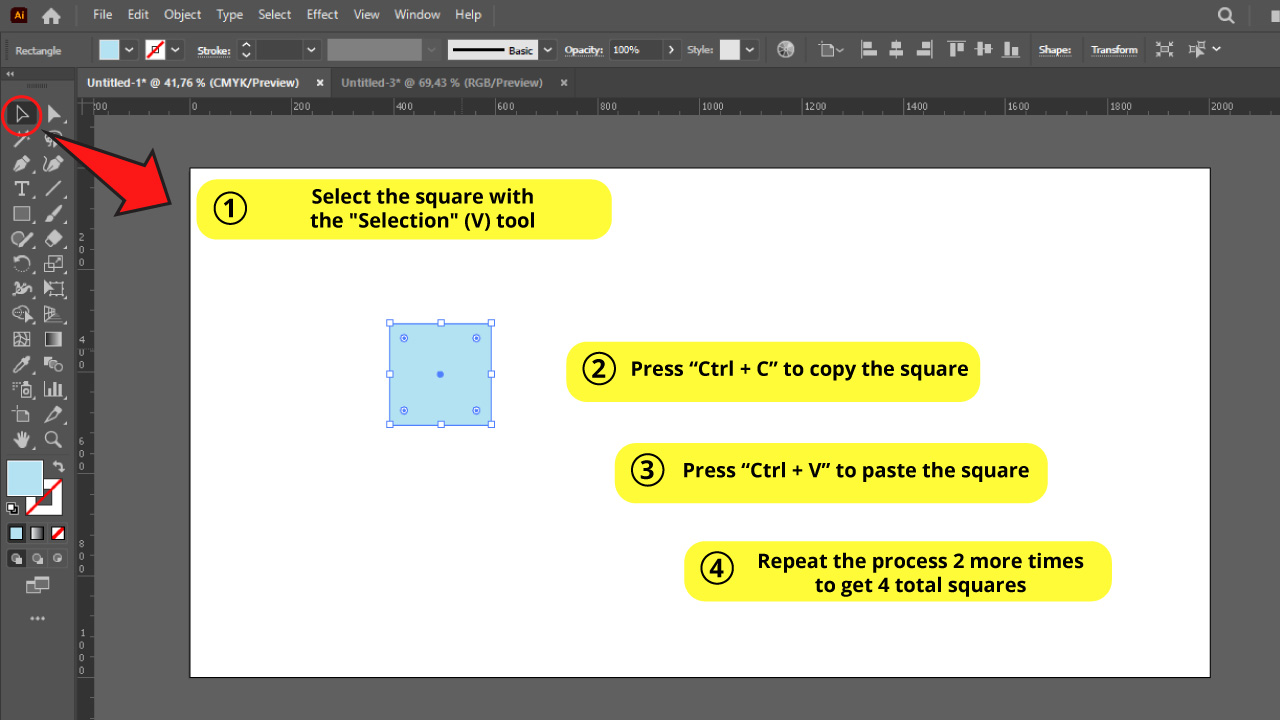 How to Add Ruler Guides in Illustrator Step 4