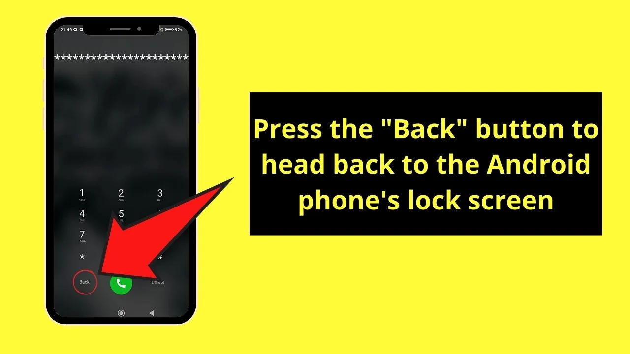 How to Bypass the Android Lock Screen Using the Camera Step 5