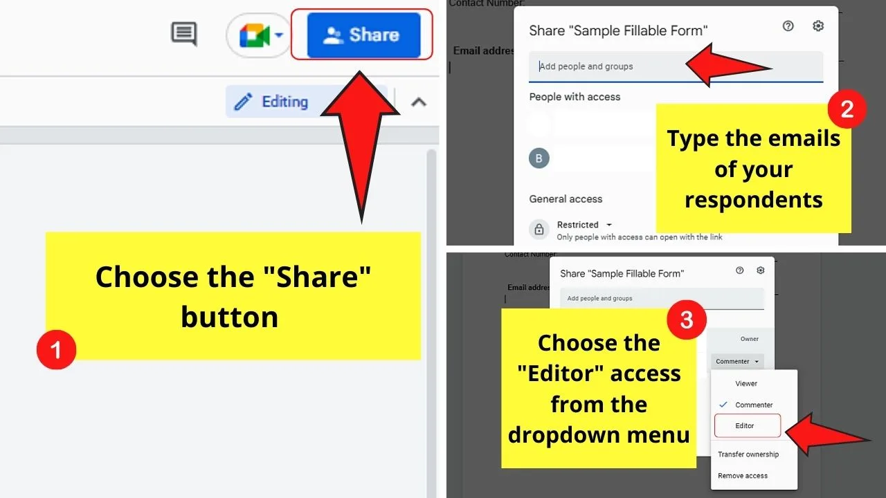 How to Create a Fillable Form in Google Docs by Adding Textboxes Step 13
