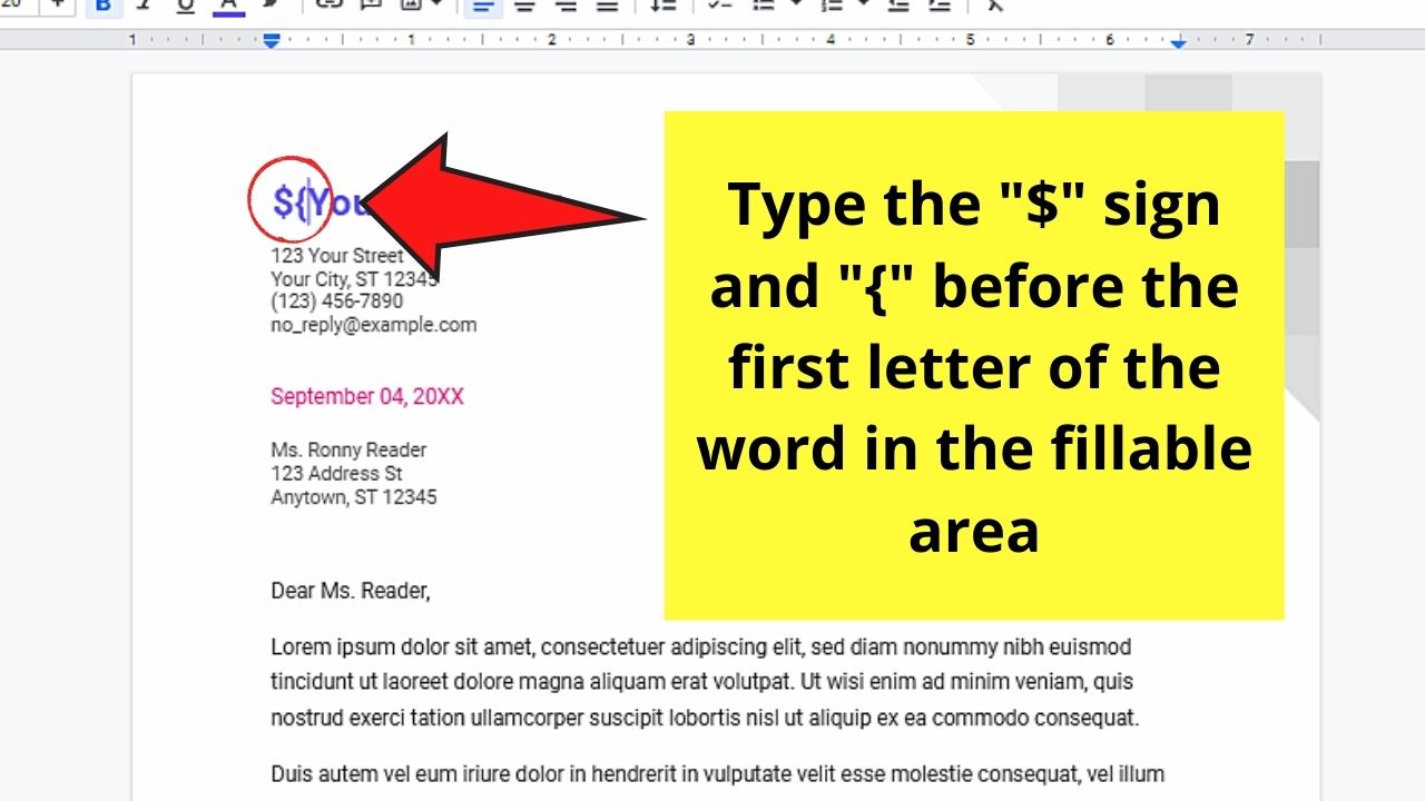 How to Create a Fillable Form in Google Docs by Installing Fillable Document Plug-in Step 2