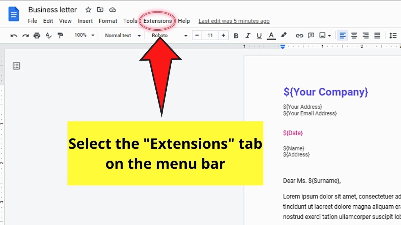 How to Create a Fillable Form in Google Docs by Installing Fillable Document Plug-in Step 5