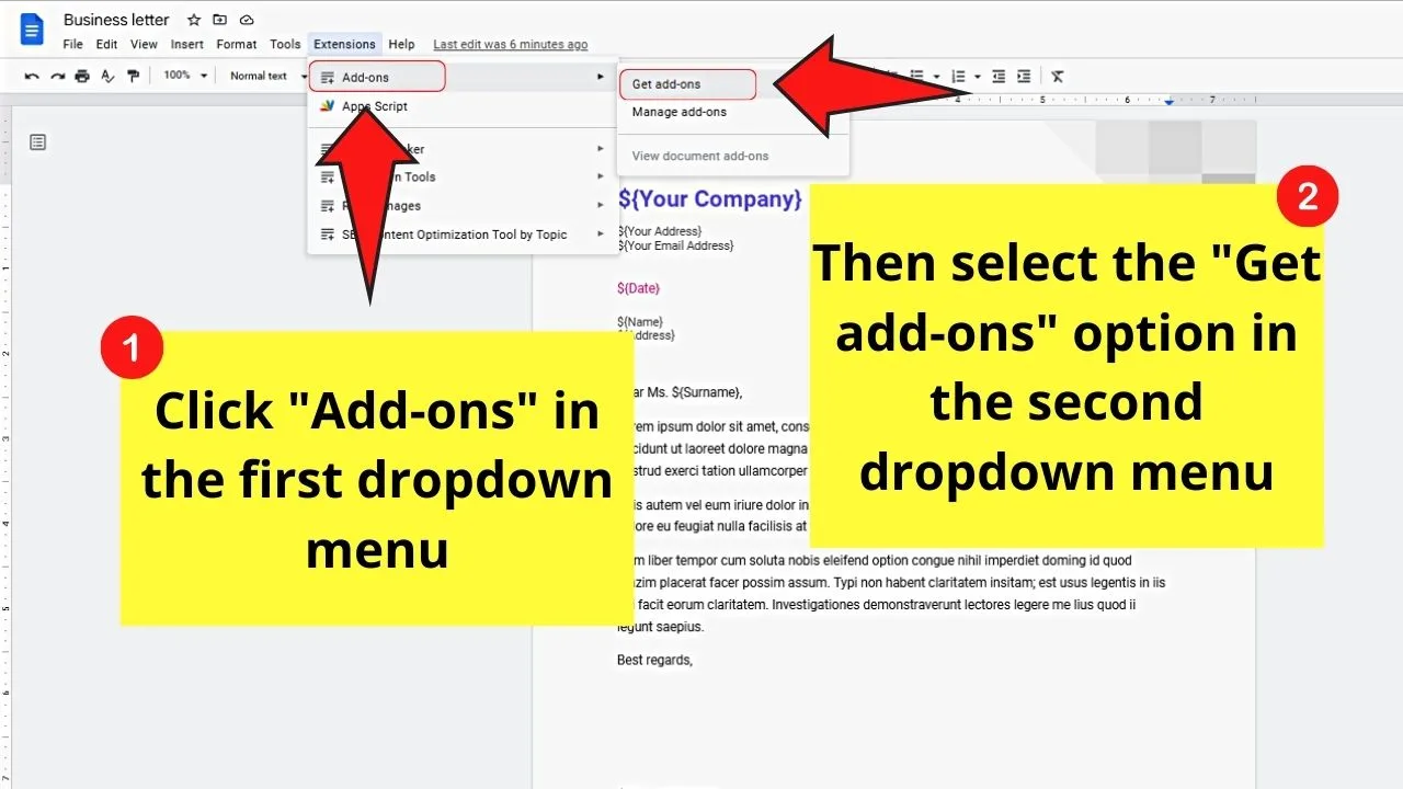 How to Create a Fillable Form in Google Docs by Installing Fillable Document Plug-in Step 6