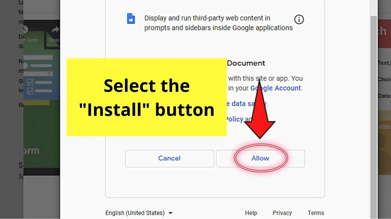How to Create a Fillable Form in Google Docs by Installing Fillable Document Plug-in Step 8.2