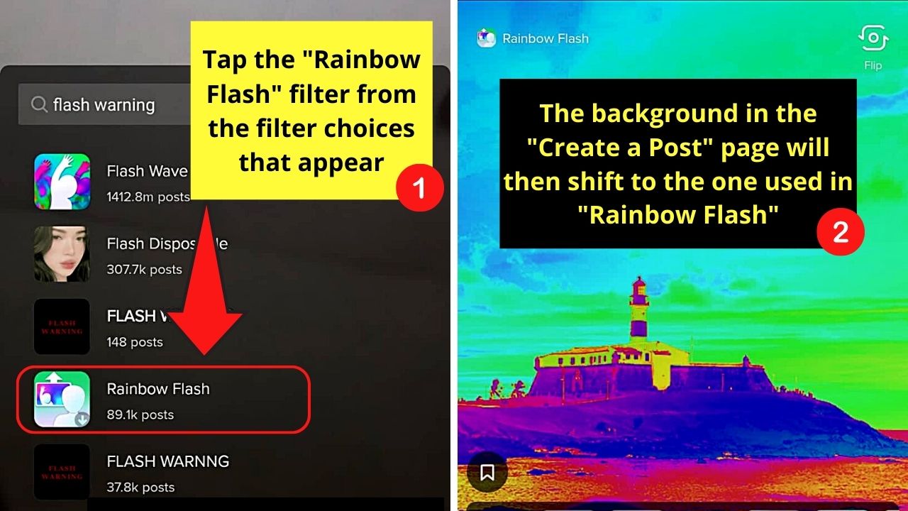 How to Do the Flash Effect on Tiktok Step 4