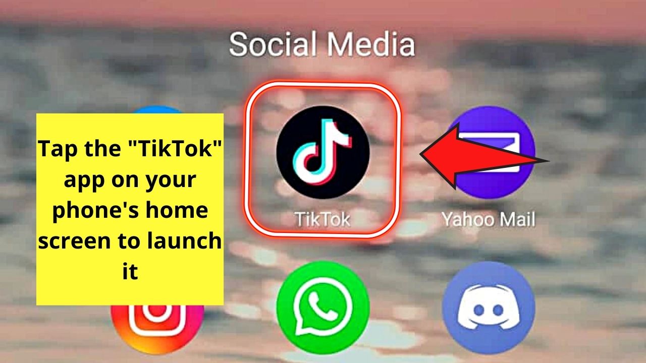 How to Hide Comments on Tiktok Live Step 1.1