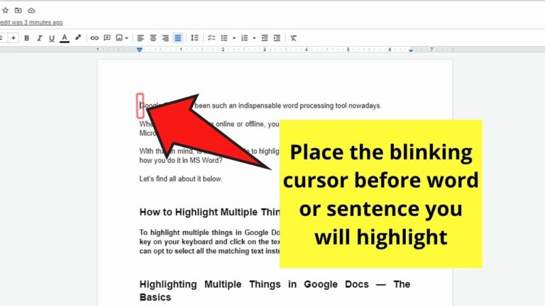 How To Highlight Multiple Things In Google Docs