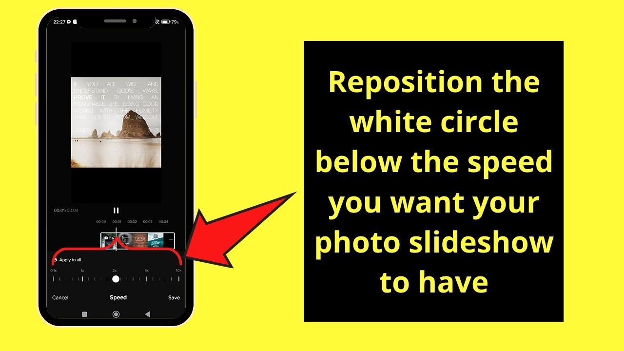 How to Make TikTok Photo Slideshow Faster Using CapCut Step 12