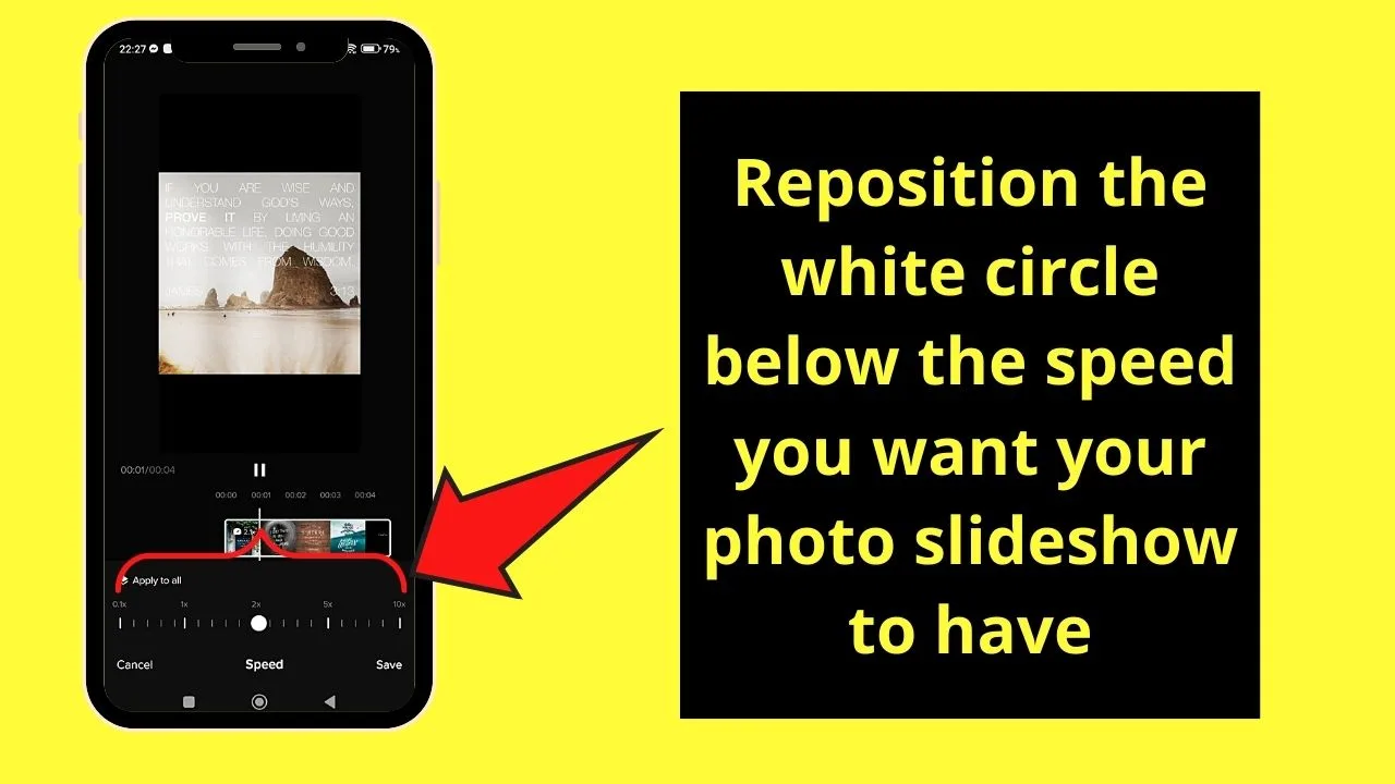 How to Make TikTok Photo Slideshow Faster Using CapCut Step 12