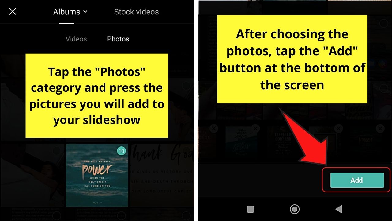 How to Make TikTok Photo Slideshow Faster Using CapCut Step 5