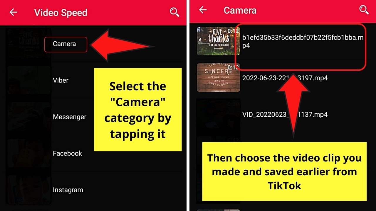 How to Make TikTok Photo Slideshow Faster Using Video Speed Step 6