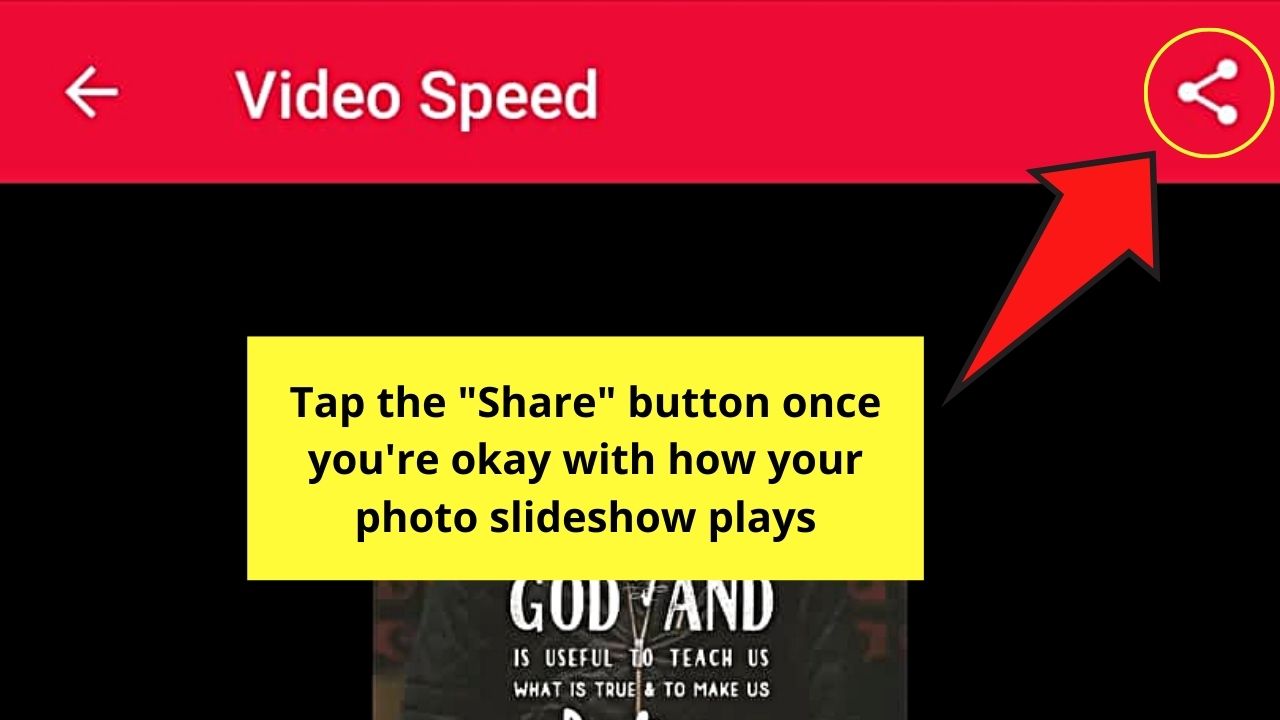 How to Make TikTok Photo Slideshow Faster Using Video Speed Step 8.2
