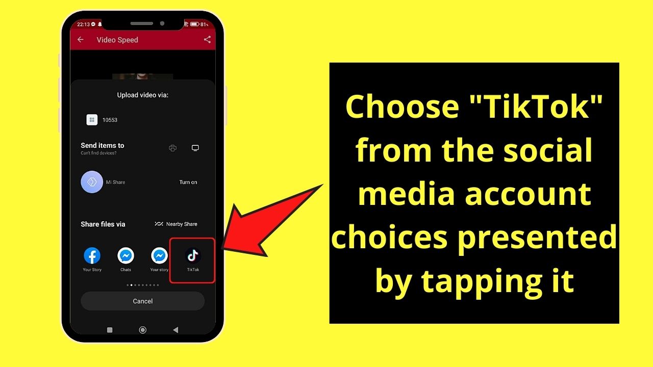 How to Make TikTok Photo Slideshow Faster Using Video Speed Step 9