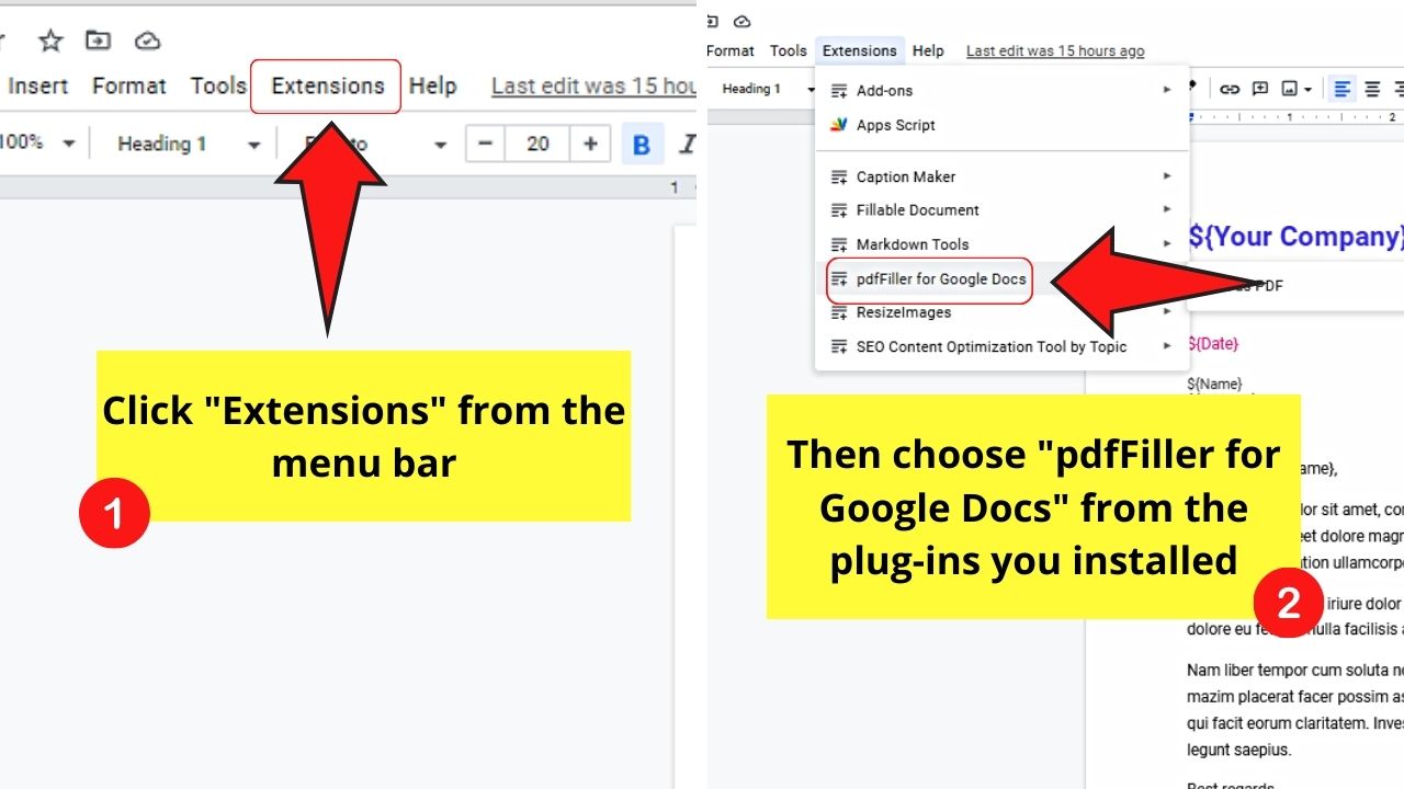 How to Make a Fillable PDF in Google Docs Step 6.1