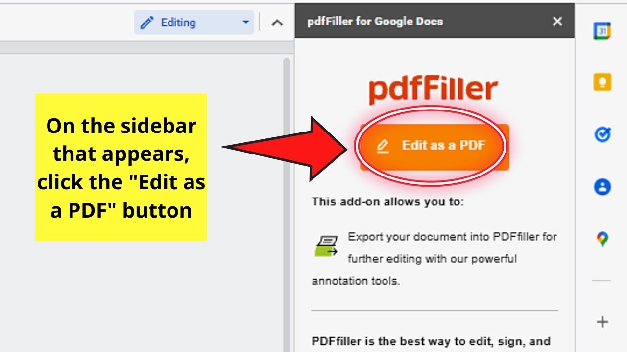 How to Make a Fillable PDF in Google Docs Step 7.1