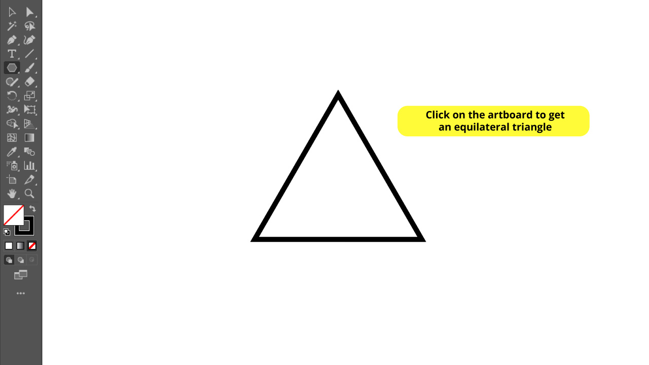 How to Make a Triangle in Illustrator Step 3