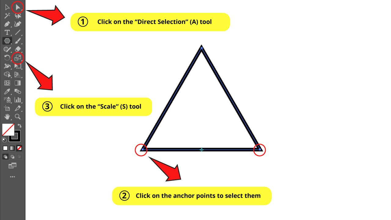 How to Make a Triangle in Illustrator Step 4