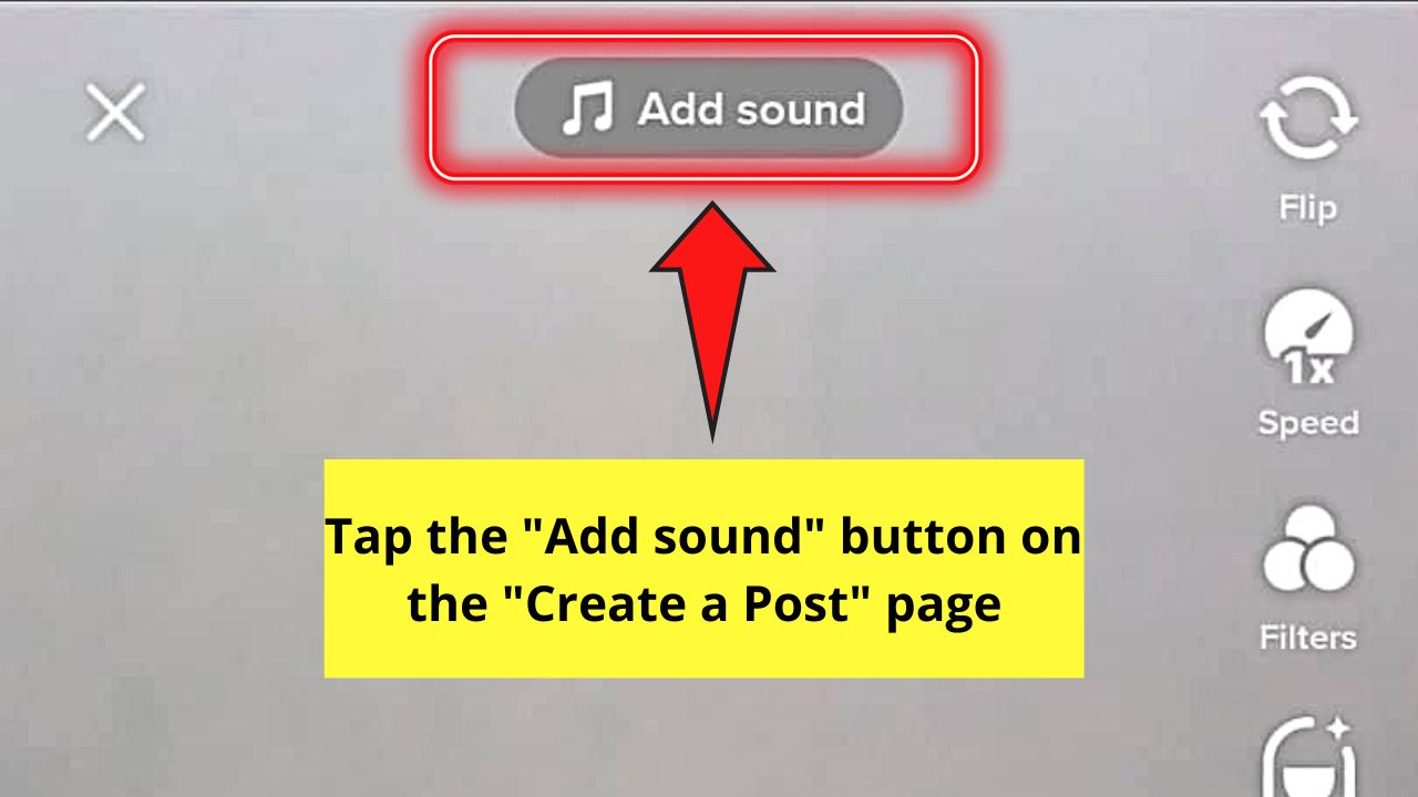 How to Trim Sounds on Tiktok Step 2